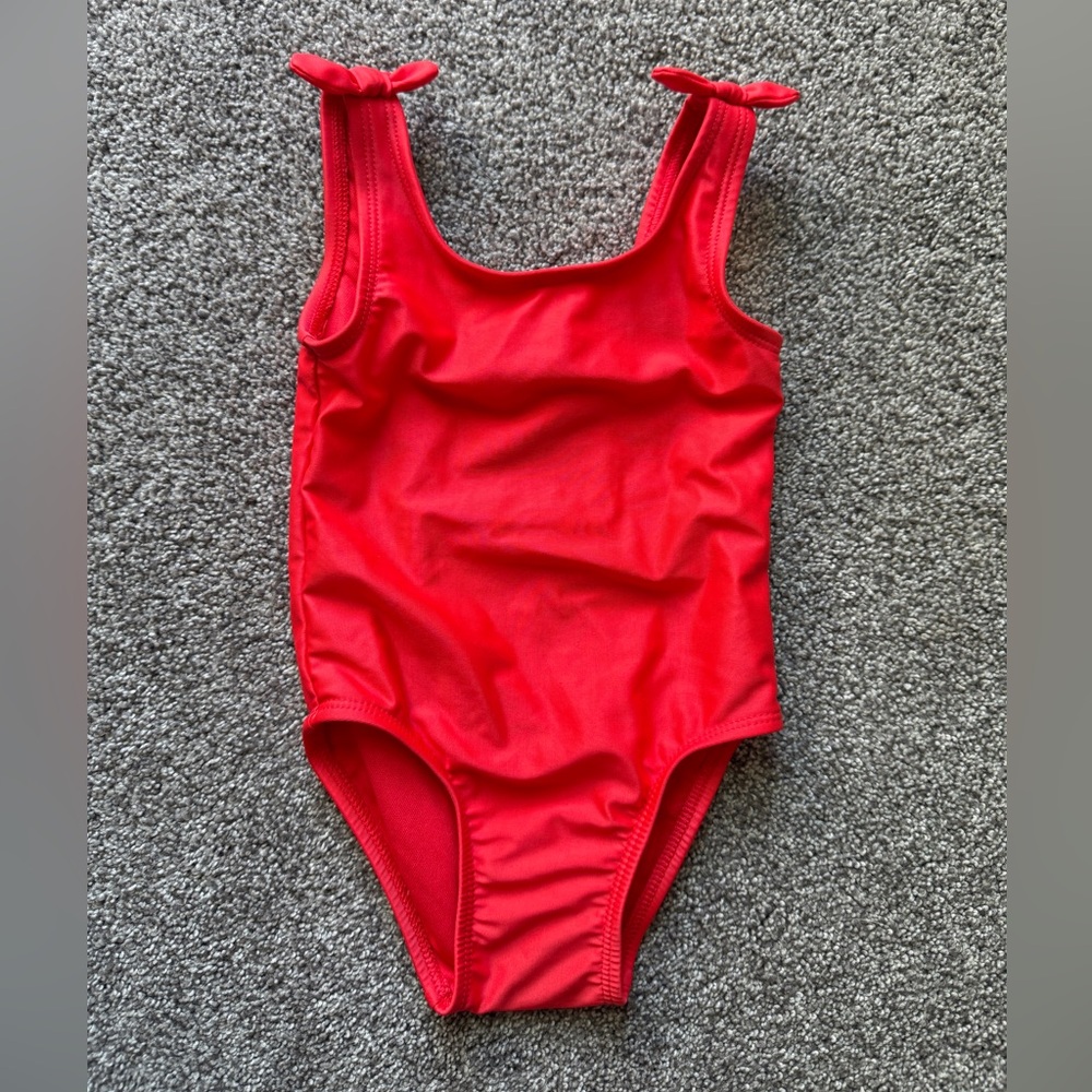 Cat & Jack Red Bow Swimsuit